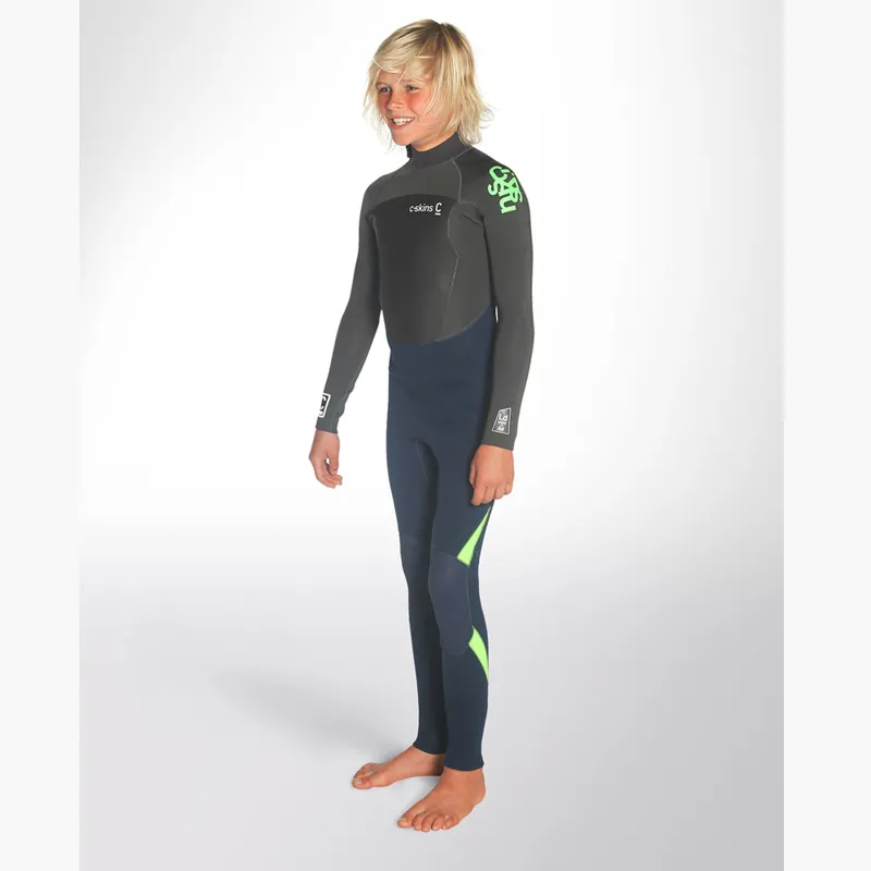 C-Skins Junior Legend 3/2 Back Zip Wetsuit Navy/Grey